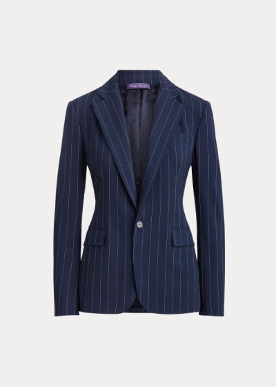 Women's Ralph Lauren Skylar Striped Wool Jackets | 087921GFN